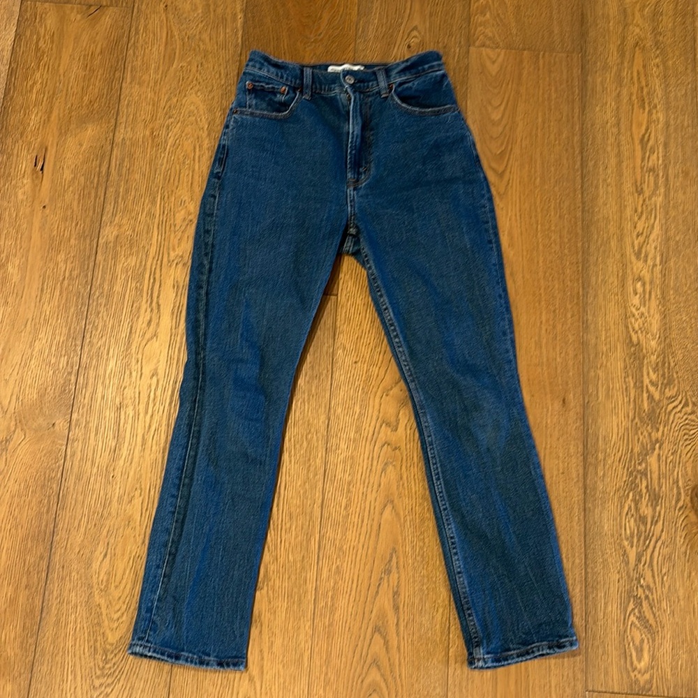Abercrombie & Fitch Curve Love 90s Slim Straight Ultra Hight Rise Jeans 26 short